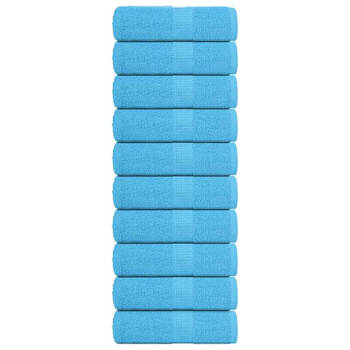 vidaXL - Gastendoekjes - FROGN - 10 - st - 30x50 - cm - 360 - g/m² - turquoise