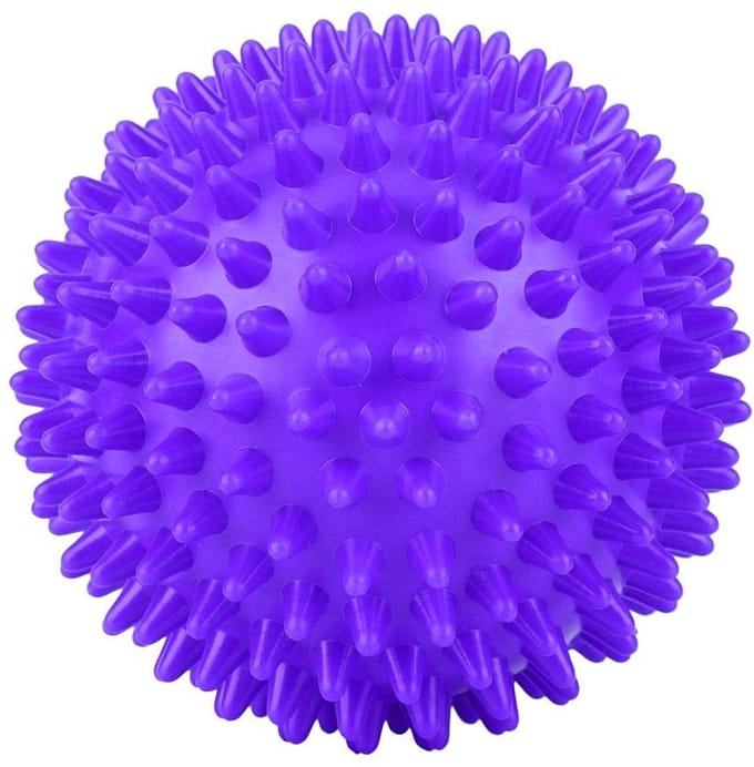 Dailygoods- Massagebal Draagbaar - Spiky Bal - Spierontspanning - Triggerpoint Bal - Handbediende Revalidatiebal - 7,5 cm - Spierbal