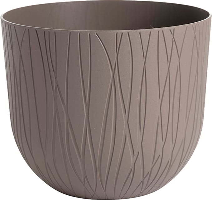 Elezza Nature Tondo Bloempot Ø39 x H32 cm - Taupe