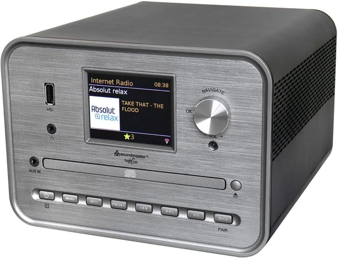Compacte Inbouw Stereo Installatie met Internet Radio, DAB+, CD-speler en Bluetooth
