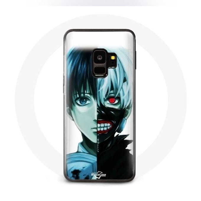 Coque pour Samsung Galaxy S9 plus Tokyo Ghoul Visage Moitié