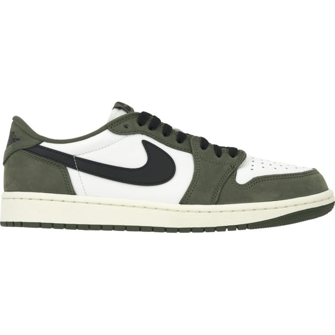 Air Jordan 1 Retro Low OG Medium Olive Heren Sneakers Bruin Zwart-Summit-Wit-Sail HQ6998-200 38.5