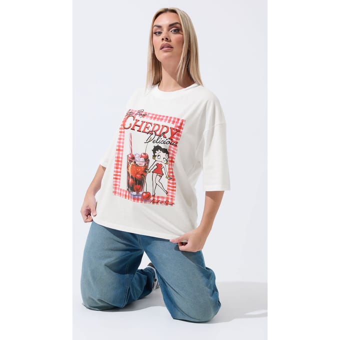 Limited Collection Betty Boop Tshirt Met Kersensize 48