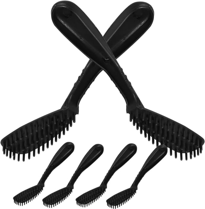 6-delige set haarverf accessoires, highlight kam, balayage borstels en styling tools voor vrouwen