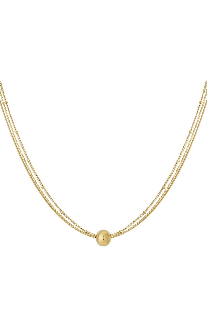 Tijdloze bedelketting - zilveren kleur /