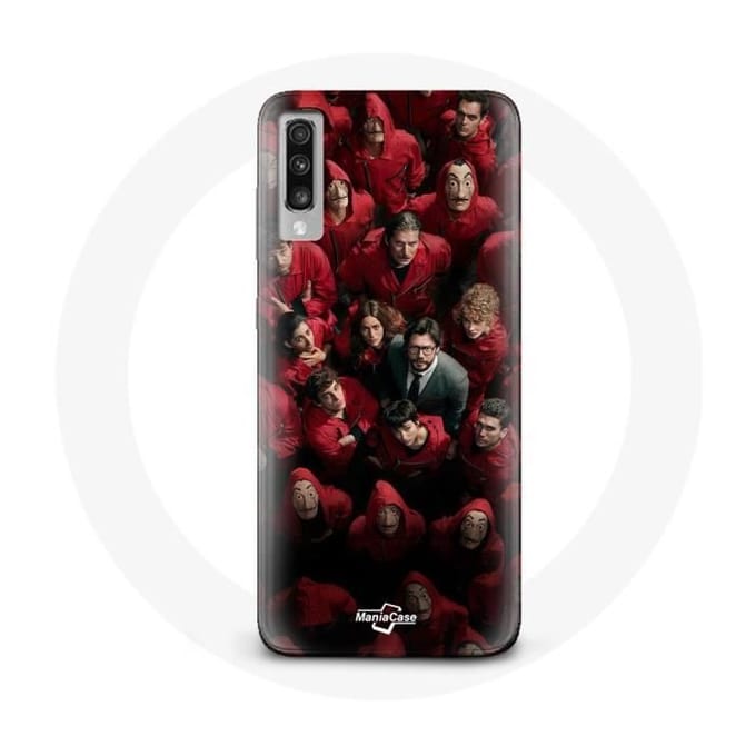 Coque - La casa de papel - Samsung Galaxy A70 - Souple - Noir - Protection
