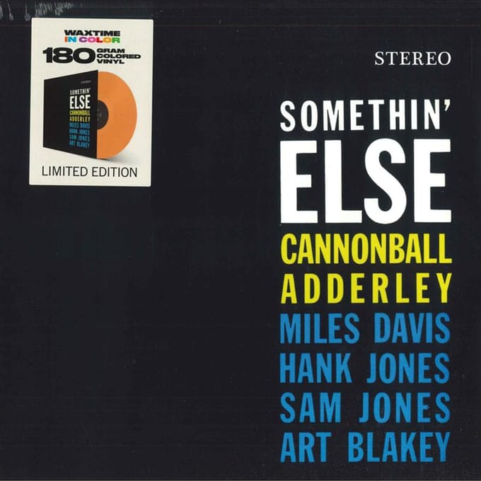 Disque LP CANNONBALL ADDERLEY - Somethin' Else 950614 WaxTime In Colo 2018 Europe Jazz