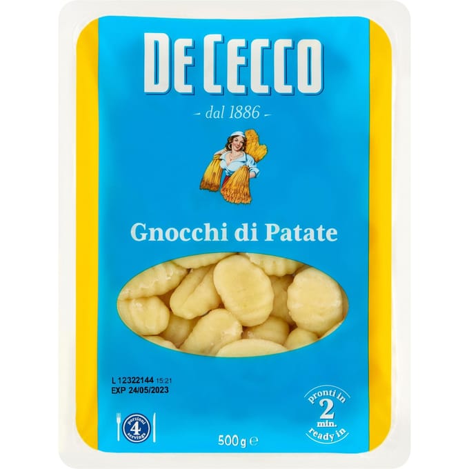 Aardappelpasta Gnocchi di Patate De Cecco Italiaans 500g
