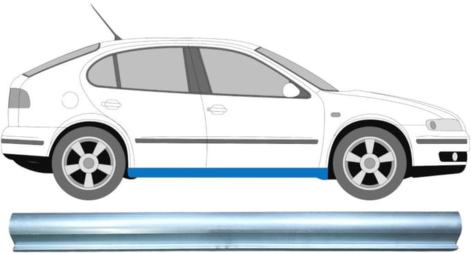 Reparatie dorpel voor Seat Leon 1999-2004 / Links = Rechts (symmetrisch)