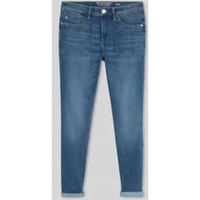 Tom Tailor - TTMAYA TAPERED-jeans - Maat 26/32 - mid stone wash denim