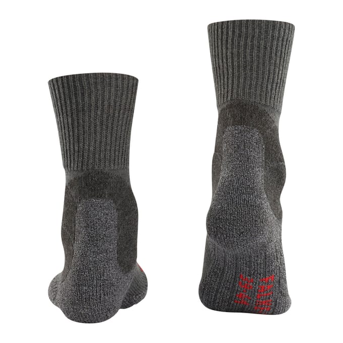 FALKE TK1 anti-blaar dik wol functioneel materiaal wandelsokken heren grijs - maat 46-48