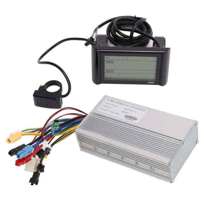 Motor Conversie Kit 36V48V 30A Vierkante Golf Controller Vermogen Snelheid Hulp Sensor LCD Paneel voor black