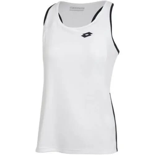 Lotto Squadra Ii Mouwloos T-shirt Wit M Vrouw