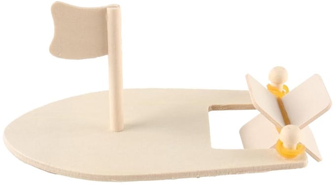 Dailygoods - 6-Delige Doe-Het-Zelf Zeilboot Modelset voor Knutselen