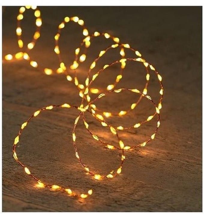 Draadverlichting koper - 2x - met timer - 330 LED lampjes - classic warm - 5 mtr