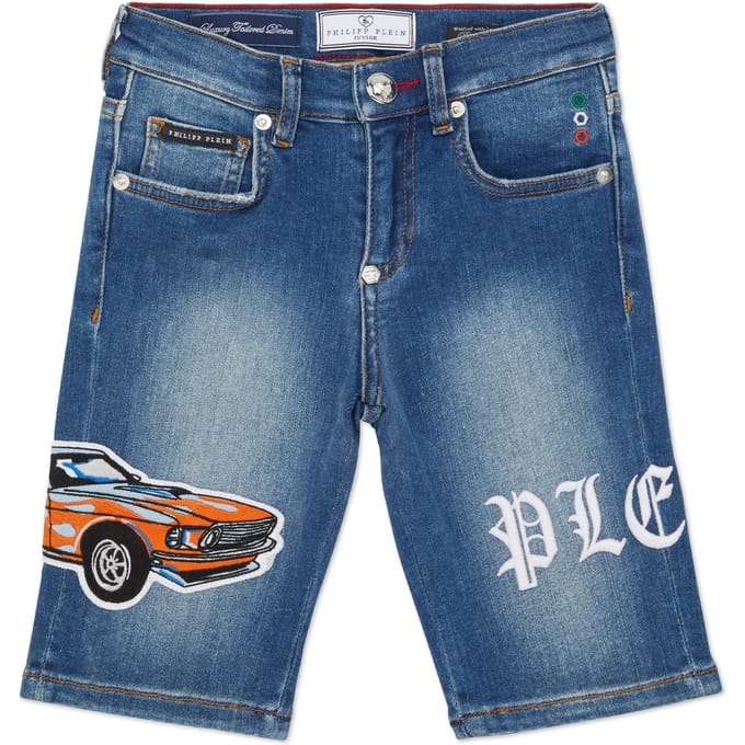 Denim Shorts Formentera Cars Racing