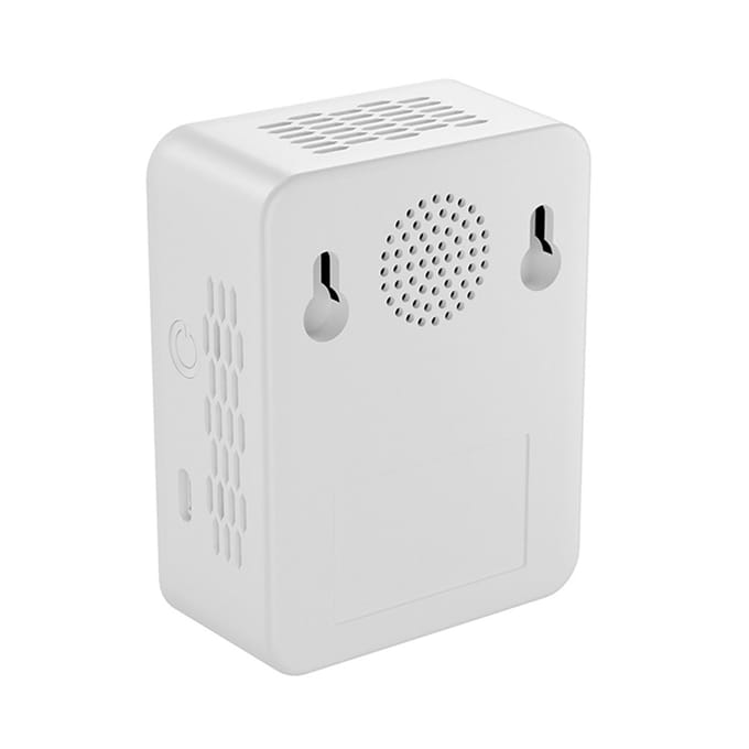 Binnen draagbare CO2-detector Multifunctionele thermohygrometer Huis Digitale luchtdetector Intelligente luchtkwaliteit wit