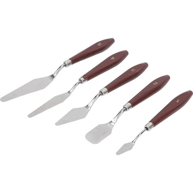 5 Stuks Wax Spatels Multifunctionele Taart Glazuur Spatel Mengschraper Voor Decoreren Bakken white