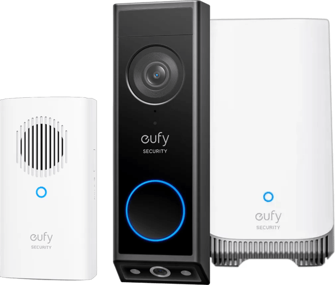 Eufy Video Doorbell E340 + Chime + HomeBase 3