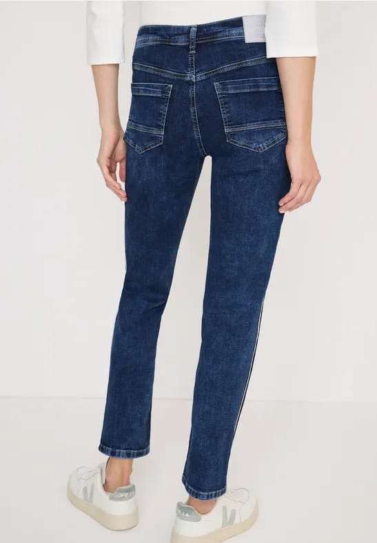 Jeans met gallonstrepen
