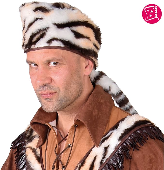 Magic By Freddy's - Indiaan Kostuum - Wilde Tijger Hoed - - Carnavalskleding - Verkleedkleding
