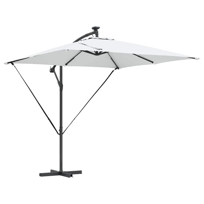 vidaXL - Parasol - Zand - 249 - x - 249 - x - 250 - cm - Polyester - en - Aluminium
