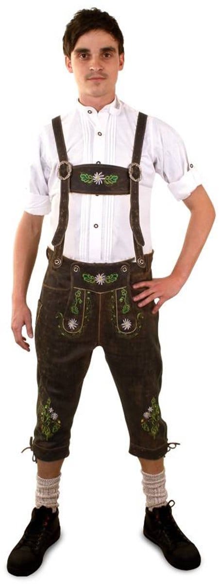 Lederhose bruin knee-over heren - Maat 62