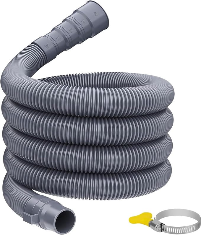 Opvouwbare afvoerbuis caravan met verstelbare adapter 2 meter - afvoerslang wasmachine camper
