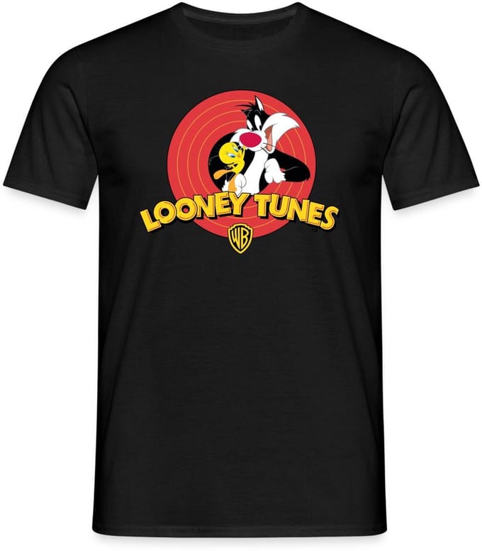 Looney Tunes Sylvester And Tweety T-Shirt Heren