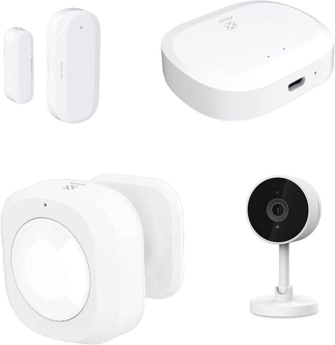 Draadloos Alarmsysteem Set - Beveiligingskit Zigbee - Huis Beveiligen - Inclusief Camera - 30 Meter Bereik - Wit