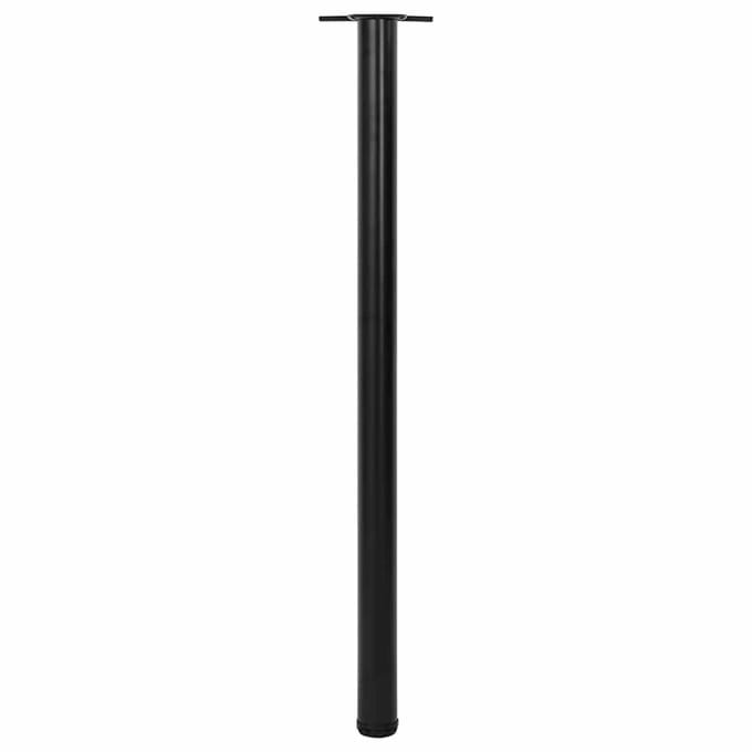 vidaXL - Tafelpoten - in - hoogte - verstelbaar - zwart - 1100 - mm - 4 - st