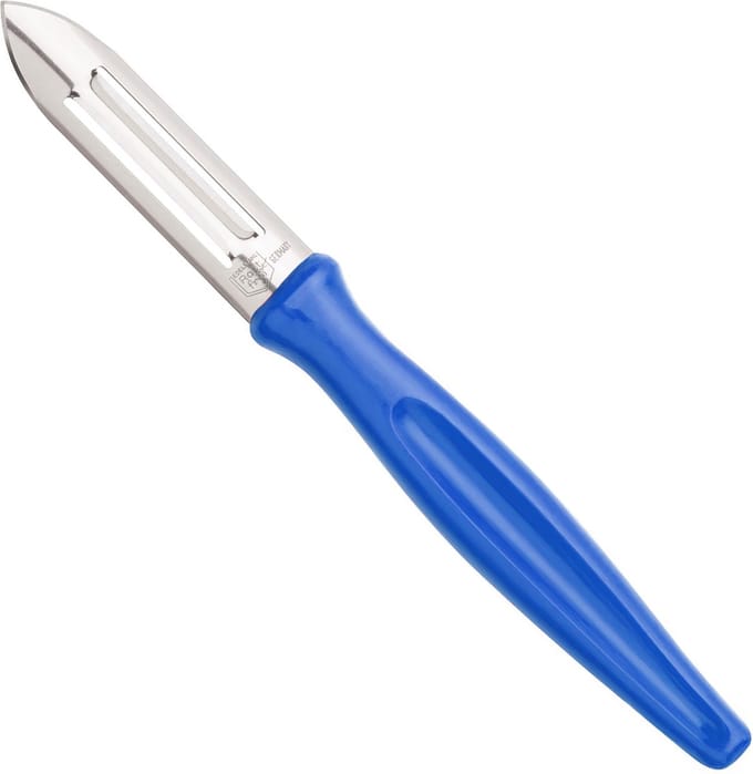 RÖR Solingen Dunschiller – RVS – Lemmet 6 cm – Heft Kunststof Blauw