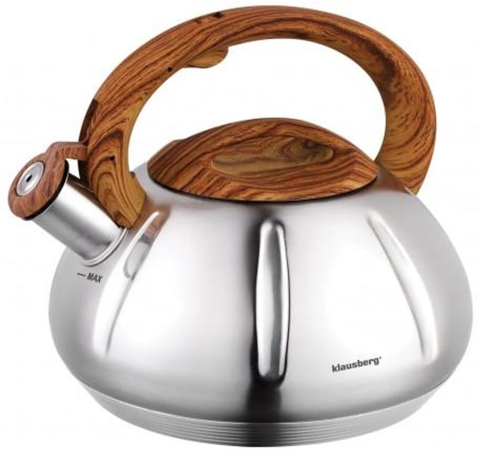 Klausberg KB-7281 fluitketel - 3L - rvs - alle warmtebronnen