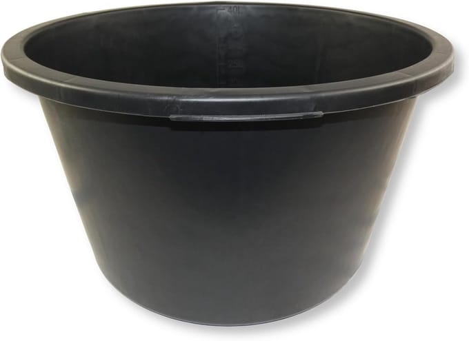 Ronde mortelbak 40 liter voor bouw en tuin