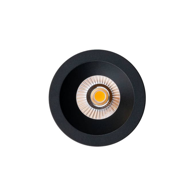 The Light Group SLC LED downlight OnePro Soft, zwart, 3.000 K, aluminium