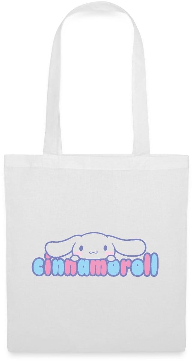 Cinnamoroll Gluurt Over De Letters Tas van stof