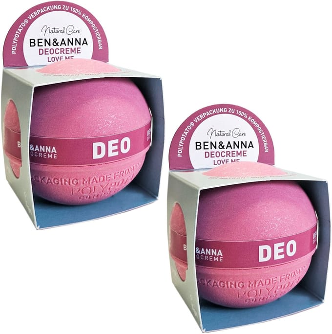 Ben & Anna - Love Me - Poly Potato Deocrème - 2 Pak- 2x 40GR