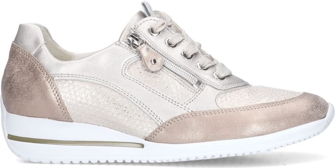 Waldläufer Himona Sneakers - Leatherlook - Dames - Zilver - Maat 42