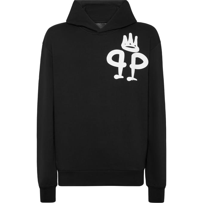 Sweatshirt Met Capuchon King Plein