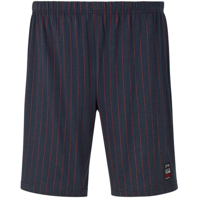 Jan Vanderstorm herren Korte Pyjamabroek - 56/58 - donkerblauw - Plus Size