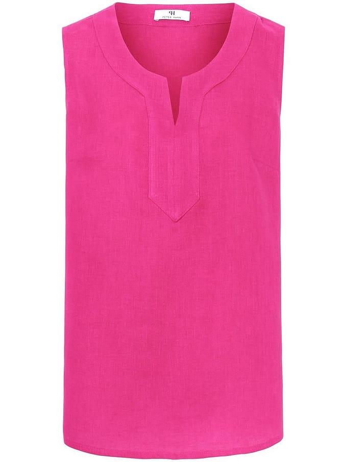 Top 100% linnen Van Peter Hahn pink