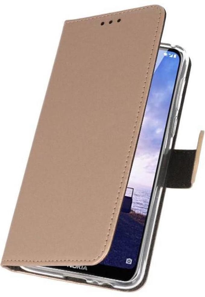 Bestcases Pasjeshouder Telefoonhoesje Nokia 6.1 Plus - Goud