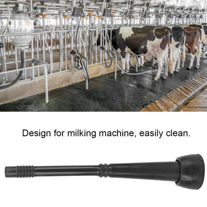 4 stuks Zwarte Rubber Voeringen Accessoires voor Koe Melkmachine Eenvoudige Installatie gray