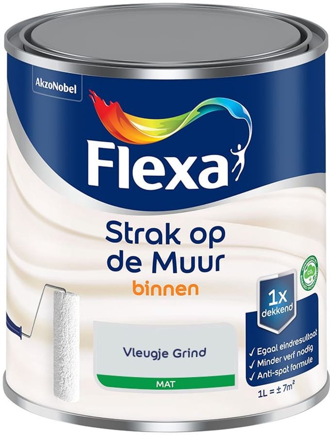 Flexa - Strak Op De Muur Binnen Mat - Vleugje Grind - Mengverf - 1 L