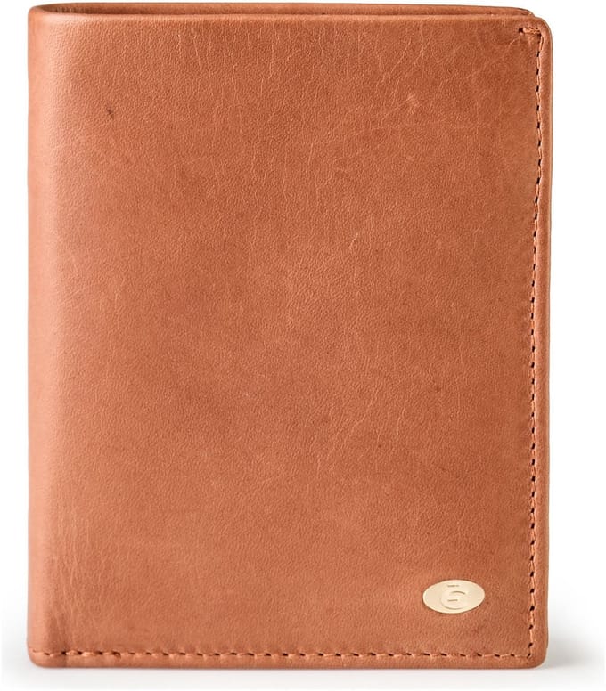 Esquire Portemonnee Chicago Wallet Compact Congnac Bruine