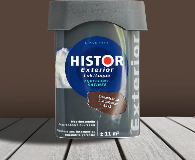 Histor Exterior Lak Zijdeglans 0,75 liter - Brabantsbruin