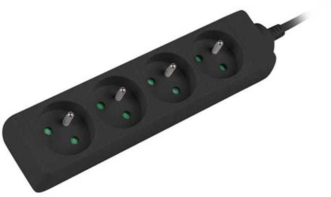 Lanberg Verlengstuk 4X 230V Voor Laptop Computer 1,5M Volledige Kabel