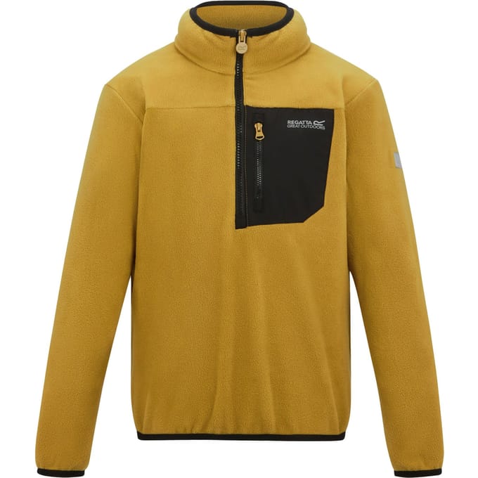 Regatta Kinder Frankie Half Zip Fleece Top (Houtbruin)