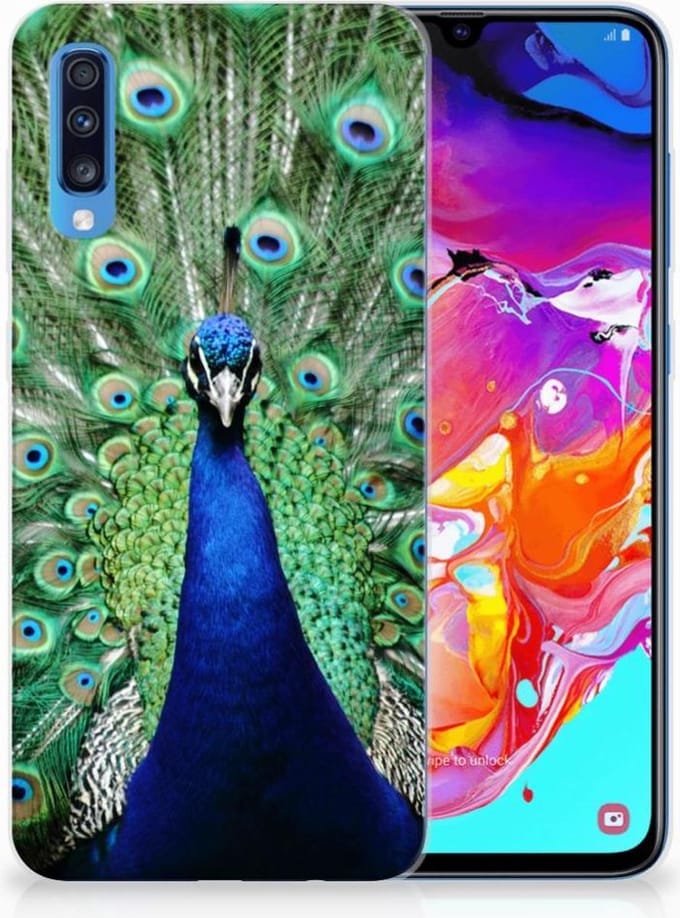 Samsung Galaxy A70 TPU Hoesje Pauw