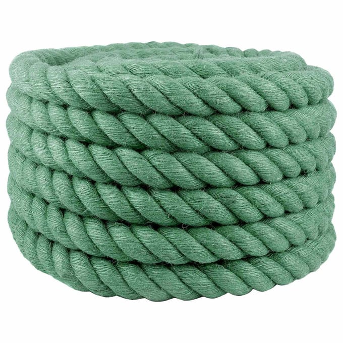 vidaXL - Jute - Touw - 36 - mm - Groen - 100% - Tossa - jute